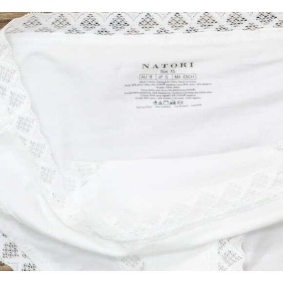 NWT Natori Womens Bliss Cotton Girl Briefs 156058 White XS - Picture 6 of 6